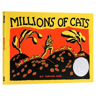 进口英文原版童书 Millions of Cats 100万只猫 一百万只猫 纽伯瑞银奖 得奖绘本 “真正的绘本”荣获纽伯瑞大奖儿童全英语书