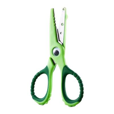 得力剪刀儿童安全小鳄鱼不伤手