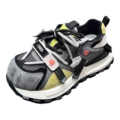 真皮厚底增高德训鞋女2026春新