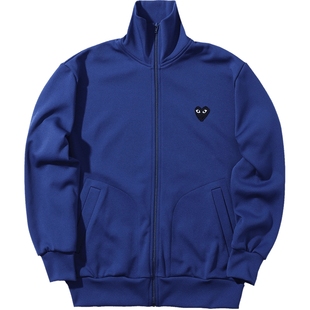 IT CDG PLAY COMME des GARÇONS川久保玲男拉链卫衣爱心图案装饰