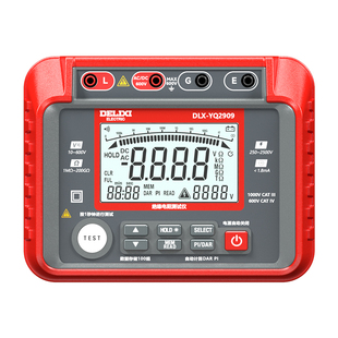 德力西高精度绝缘电阻测试仪1000v漏电检测仪电工摇表数显兆欧表