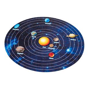 太阳系八大行星模型拼图儿童小学生科学探索益智玩教具木制配对板