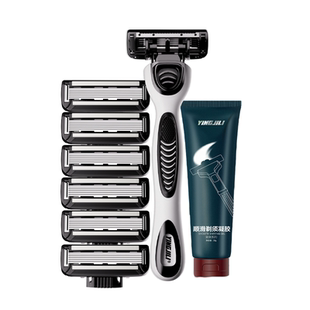 英吉利剃须刀6层刮胡刀手动非电动刀片刀头男学生宿舍胡子脸泡沫