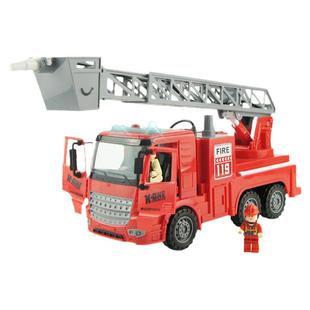 大号儿童消防车玩具可喷水升降云梯洒水救火男孩119消防员山姆