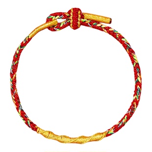 普陀山2026本命年红绳手链女属马牛兔鼠太岁化护身符编织红手绳男