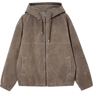 [商场尖货]杰克琼斯男装士男生秋冬季连帽皮衣夹克外套潮