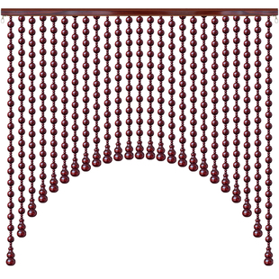 全桃木门帘葫芦珠帘风水帘卫生间隔断帘子客厅过道厨房遮挡免打孔