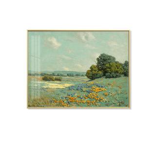 电表箱装饰画遮挡箱配电箱电闸箱左右推拉餐厅简约现代液压上翻横