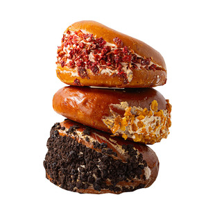 糖学友奶油夹心贝果面圈糕点糖尿人控糖期孕妇加餐轻碳水糕点早餐