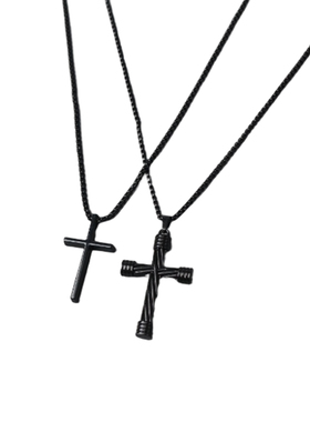 中性十字架项链ins嘻哈潮卫衣链