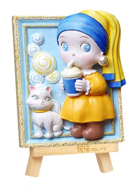 玩作浮雕立体3d数字油画diy手工填色手绘画画装饰画解闷手工套装