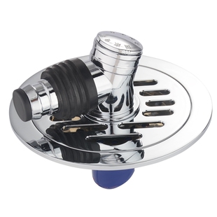 圆形地漏防臭通用改造下水道盖子洗衣机三通铜枪灰卫生间防虫防堵