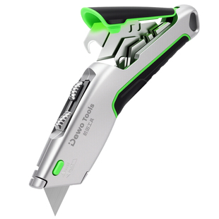 DEWO高级电工刀多功能重型电缆剥皮剥线扒线皮专用勾刀牛角刀片