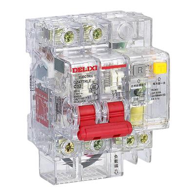 德力西透明空气开关漏电保护断路