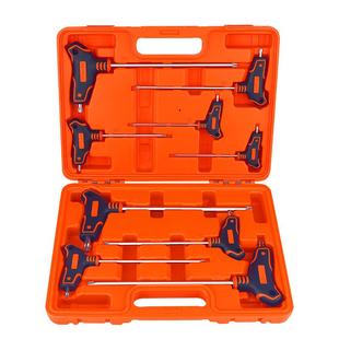 华丰巨箭t型内六角扳手单个加长平头6角螺丝刀高强度梅花六棱板手