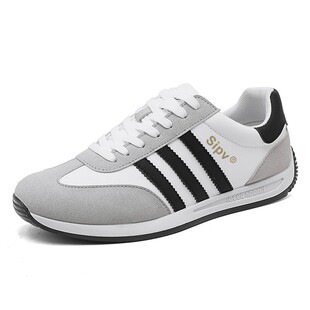 莆田男鞋秋春2026新款潮流运动皮面休闲板鞋男士软底跑步潮鞋春季