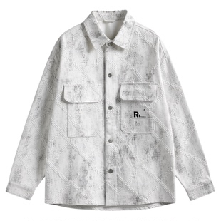 牛仔外套男生春秋季新款青少年衬衫夹克初高中学生男装潮流士上衣