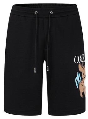 ORRDT澳林丹顿男士休闲短裤春夏新款小鹿元素印花百搭五分裤男