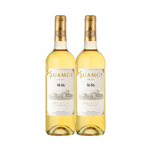 圣芝M86波尔多甜白葡萄酒法国原瓶进口半甜型葡萄酒750ml×2瓶
