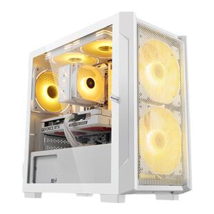 鑫谷卓灵1迷你台式机主机MATX/ITX白色玻璃侧透电脑主机机箱