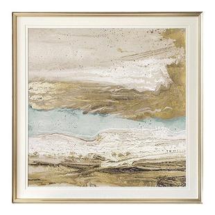 现代简约美式客厅沙发背景画玄关挂画卧室壁画简美轻奢抽象床头画