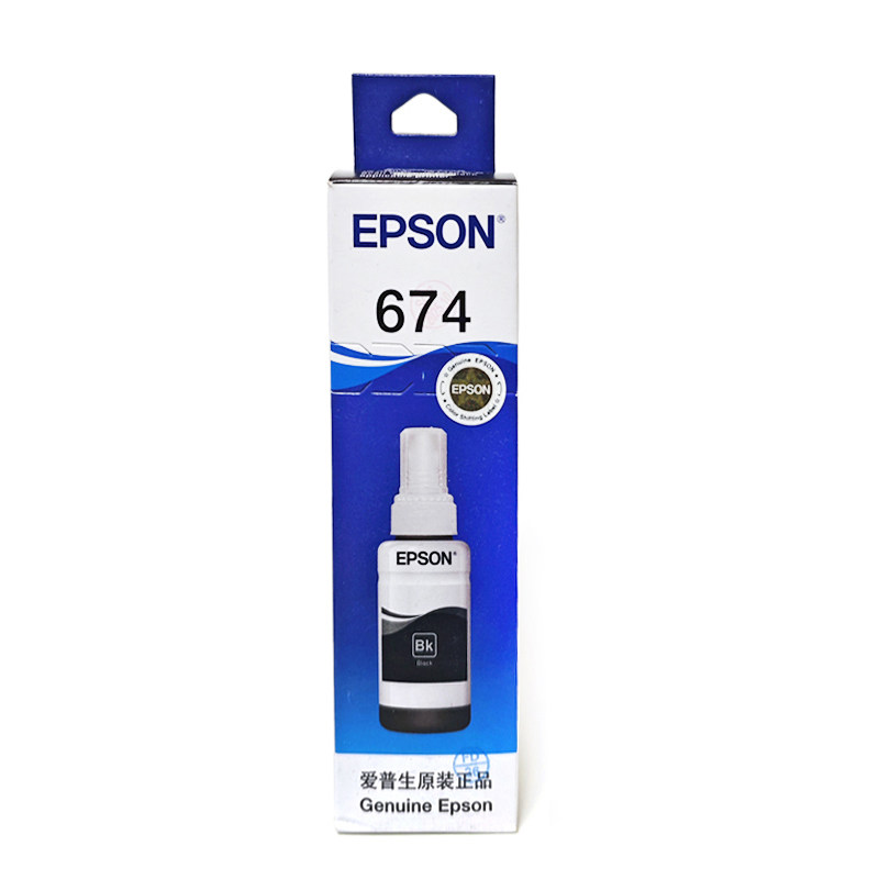原装爱普生674墨水EPSONL805 L801 L1800 L850 L810打印机6色墨水