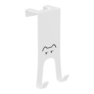 免打孔门后挂钩置物架厨房柜门墙上壁挂衣架收纳衣服帽子钥匙神器