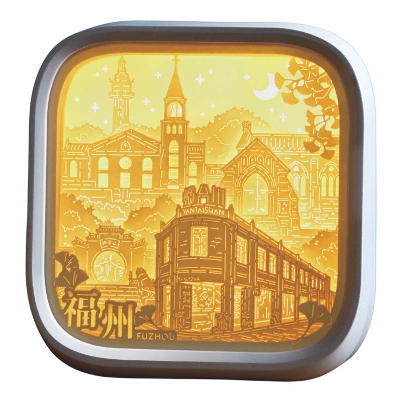福建非遗文创旅游景点定制纸雕灯