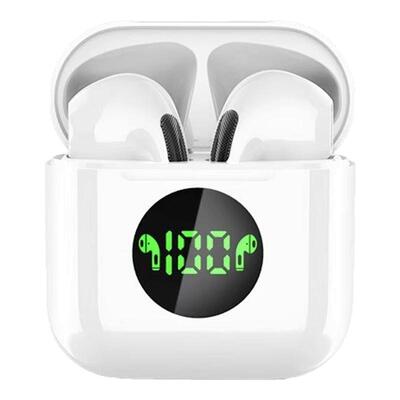 蓝牙耳机pro4显示二代无线高音质运动超长听歌适用于苹果安卓通用