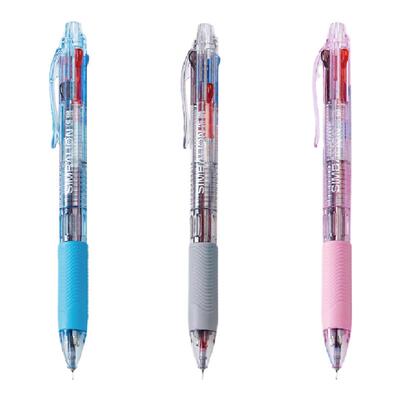 雄狮细头红粉蓝学习书写圆珠笔