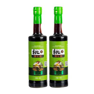 西郎里桃香熏缸醋酸甜口香醋饺子凉拌醋纯小米酿造440ml玻璃瓶