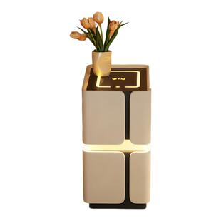 极窄全实木智能床头柜子小型家用卧室2025爆款轻奢高级感收纳边柜