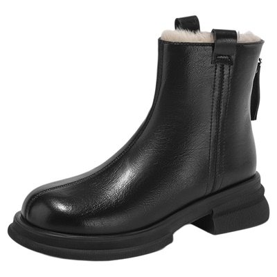 达芙妮女鞋正品！真皮切尔西短靴