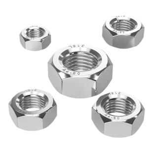 正宗316L不锈钢螺母六角螺帽螺丝帽M4M5M6M8M10M12M14M16M20M24mm