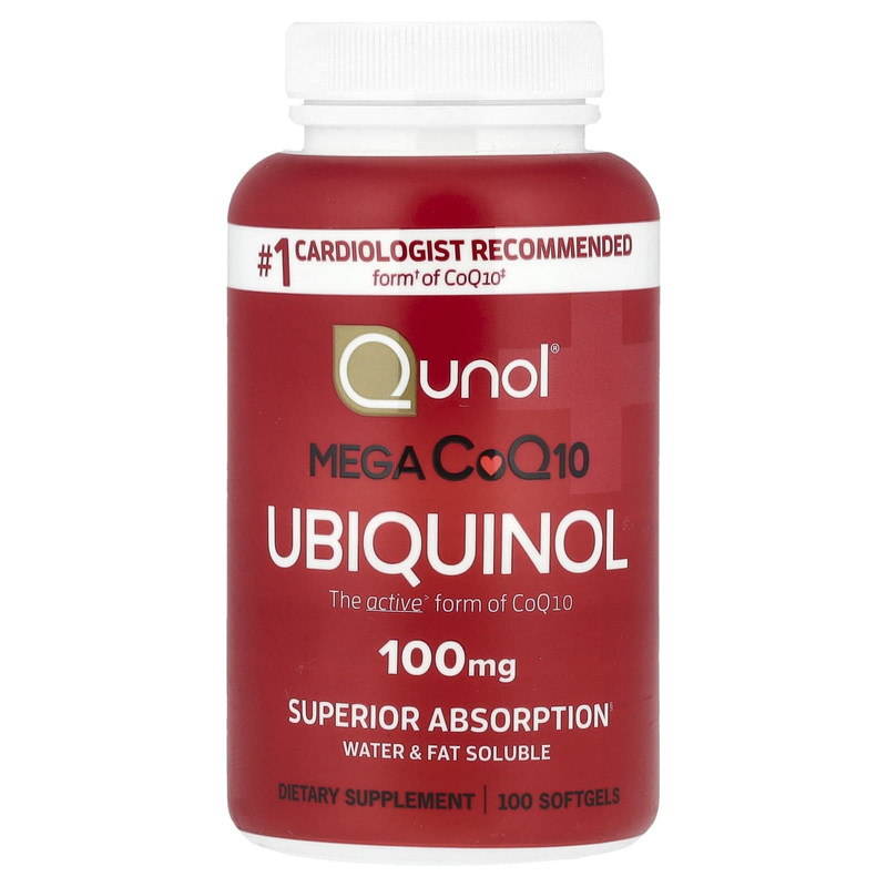 Qunol辅酶Q10Mega泛醇含VC活力身体机能帮助