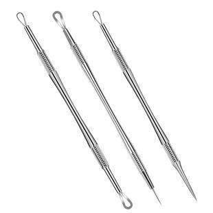 张小泉粉刺针黑头针刮美容院医用清痘暗疮针挑痘针挤压棒挤痘神器