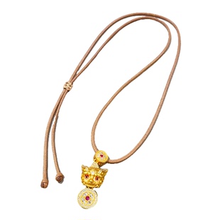 2026新款仿黄金镀金碎冰冰福袋项链女毛衣链小锁骨链AB女链子颈链