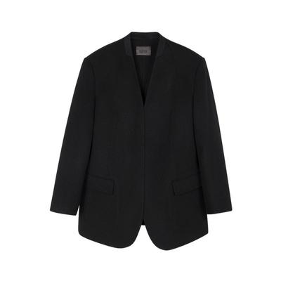 LESS通勤毛呢西装外套女职场休闲