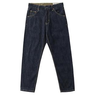 重磅赤耳丹宁牛仔裤男高腰美式复古休闲阿美咔叽深色直筒长裤春秋