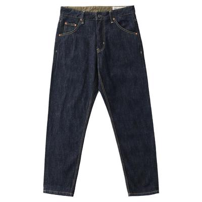 重磅赤耳丹宁牛仔裤脱桨直筒款