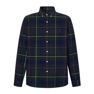 POLOWALK纯棉长袖衬衫男士秋冬新款商务休闲衬衣男上衣外套