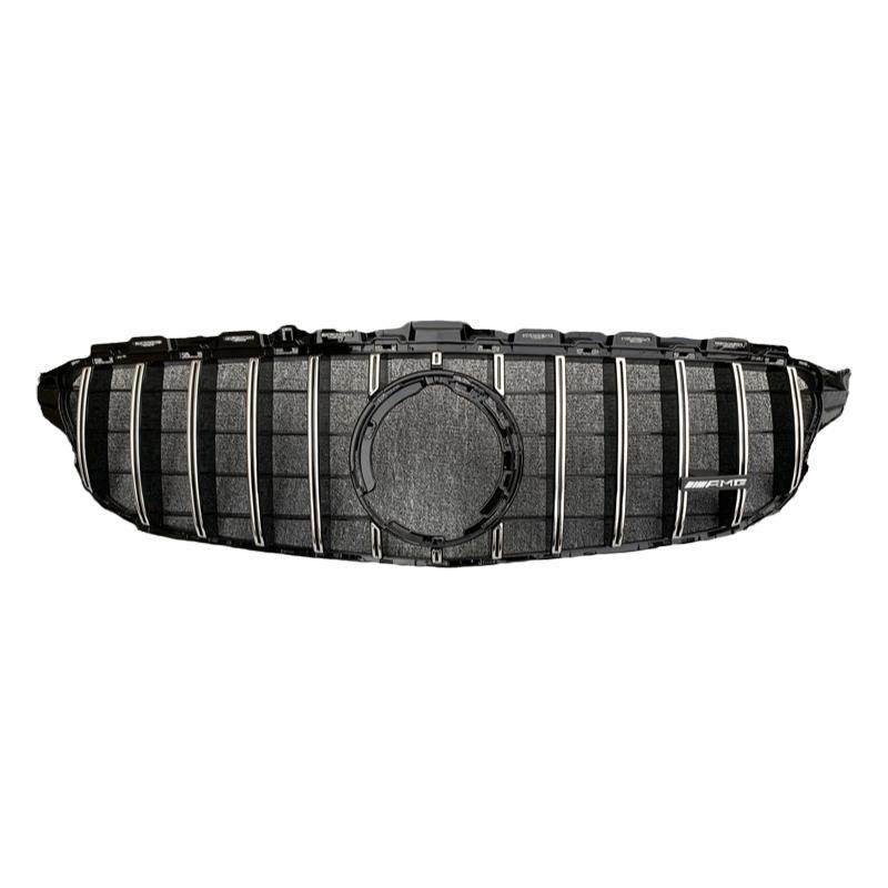 适用07-21款C200L中网满天星W205前杠C180竖条中网C260改装W204