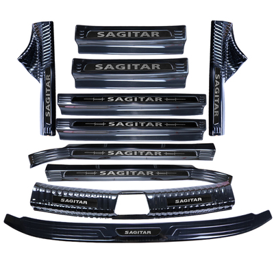 19-25款全新速腾不锈钢门槛条改装保护装饰迎宾踏板后备箱后护板