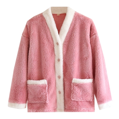 冬季女士加厚法兰绒上衣