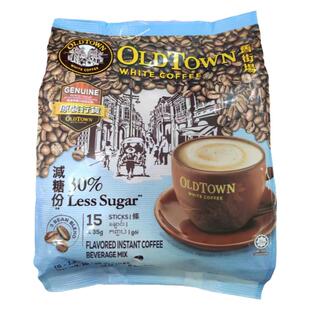 原装进口马来西亚旧街场白咖啡减糖份3合1醇香浓郁办公室下午茶