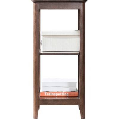 治木工坊美式纯实木橡木置物架