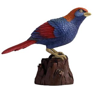 铜师傅 铜摆件《铜师傅百鸟集》之红翅噪鹛 客厅桌面家居饰品