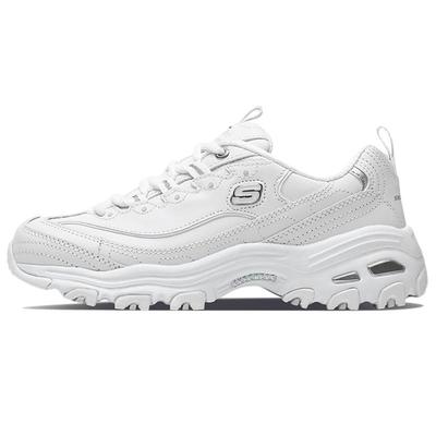 斯凯奇女鞋十周年老爹鞋 春季新款熊猫鞋厚底休闲运动小白鞋男款