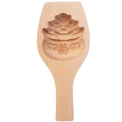 梓约榉木花样馒头模具手工鱼花模