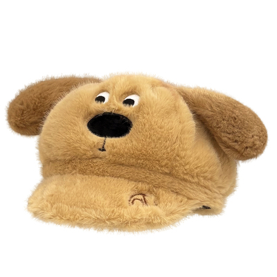 小狗小猫毛绒棒球帽冬季保暖